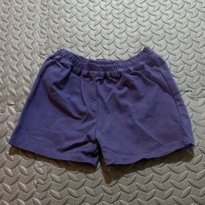 Monica and Andy Organic Cotton Navy Pull On Elastic Girls Shorts 6/7